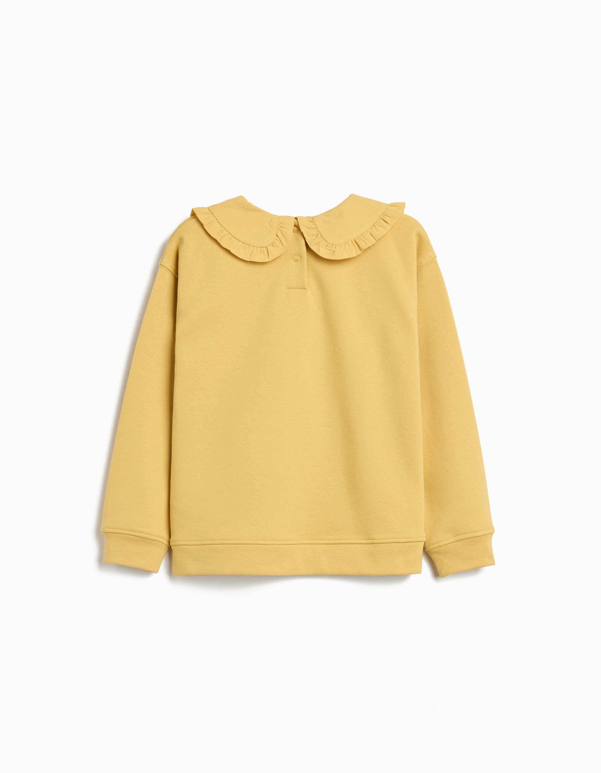Comprar Online Sweatshirt com Gola, Menina, Amarelo Claro 