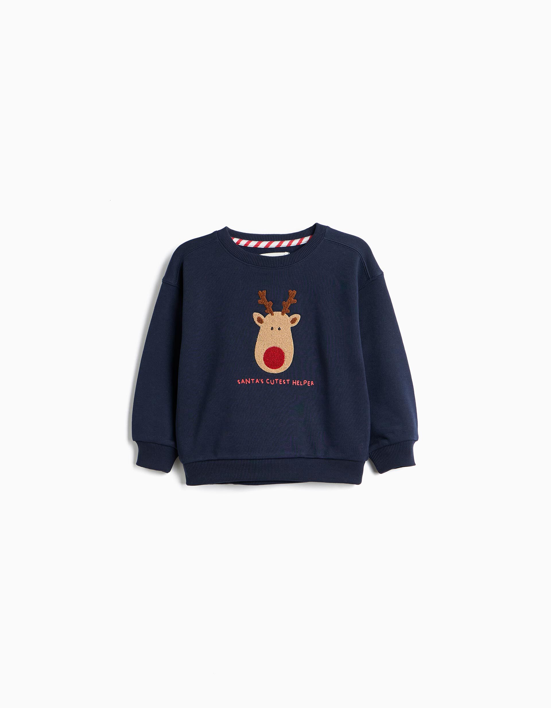 Comprar Online Sweatshirt Estampada, Menino, Azul Escuro