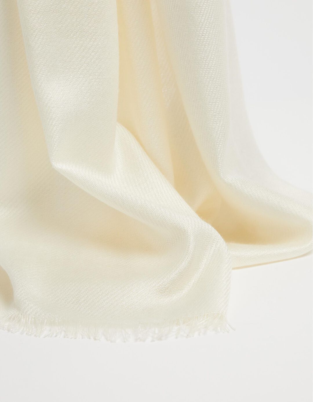 Plain Scarf, Woman, White