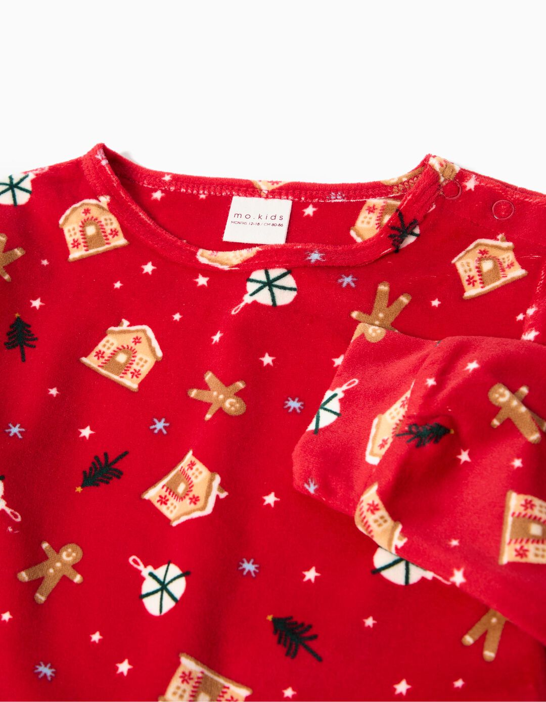 Pijama Polar de Natal, Menino, Vermelho