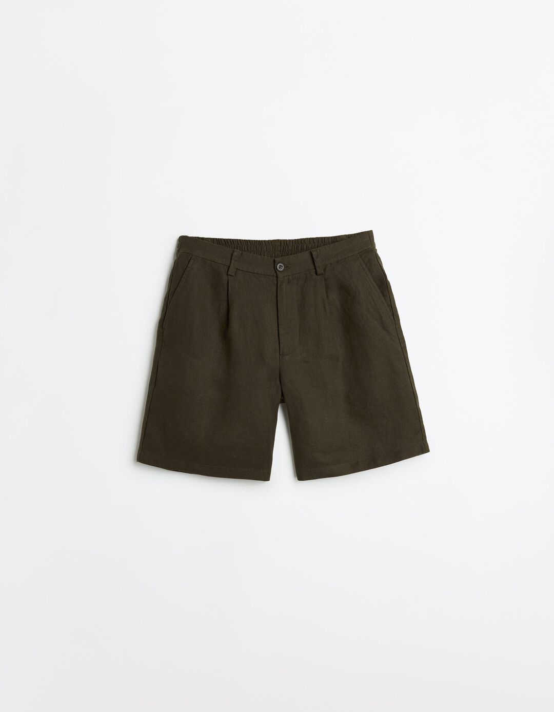 Cal&ccedil;&otilde;es de Linho, Homem, Verde Escuro