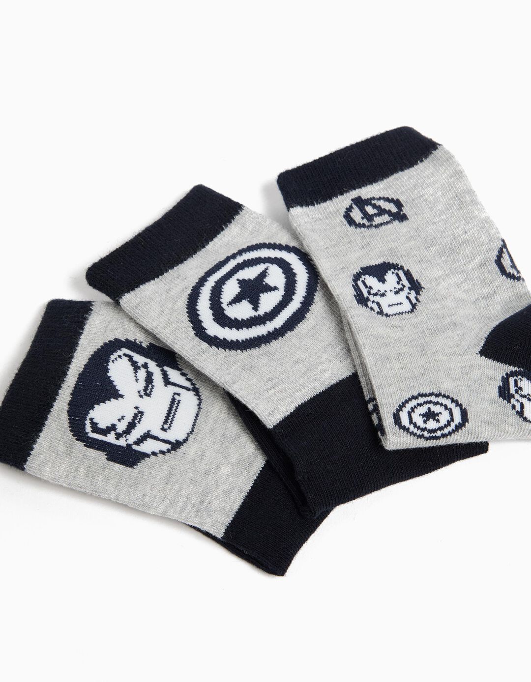 Pack 3 Pares de Meias 'Avengers', Menino, Multicor 
