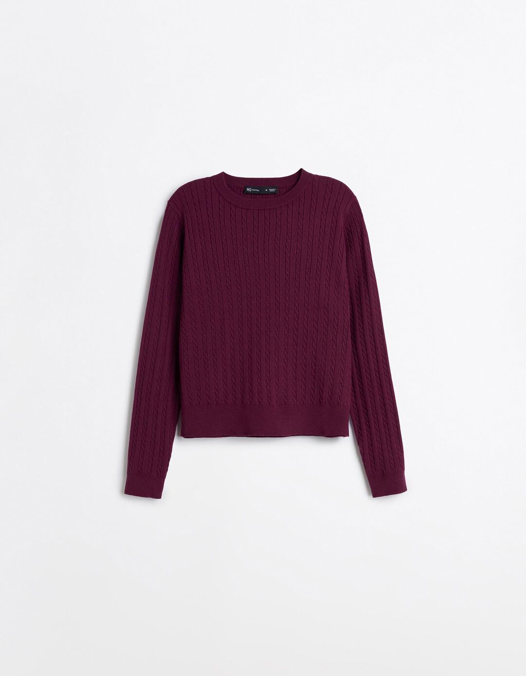 Sweater Tricotada Com Viscose, Mulher, Vermelho Escuro