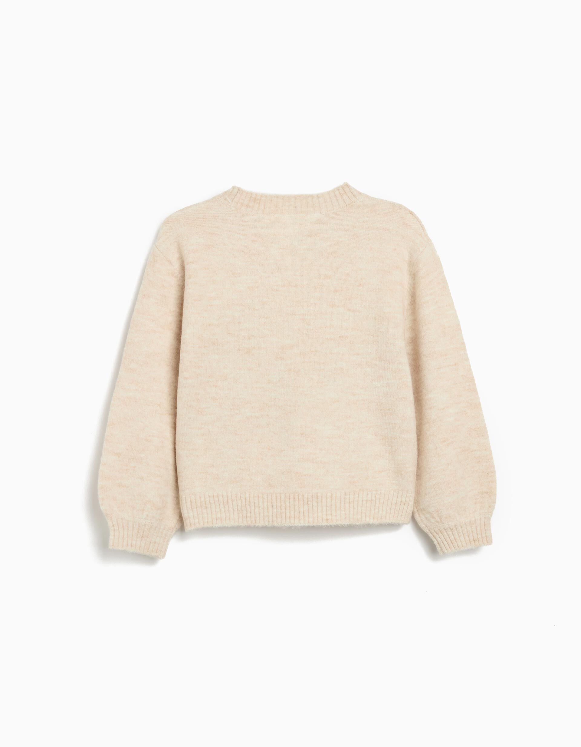 Comprar Online Camisola de Malha, Menina, Bege