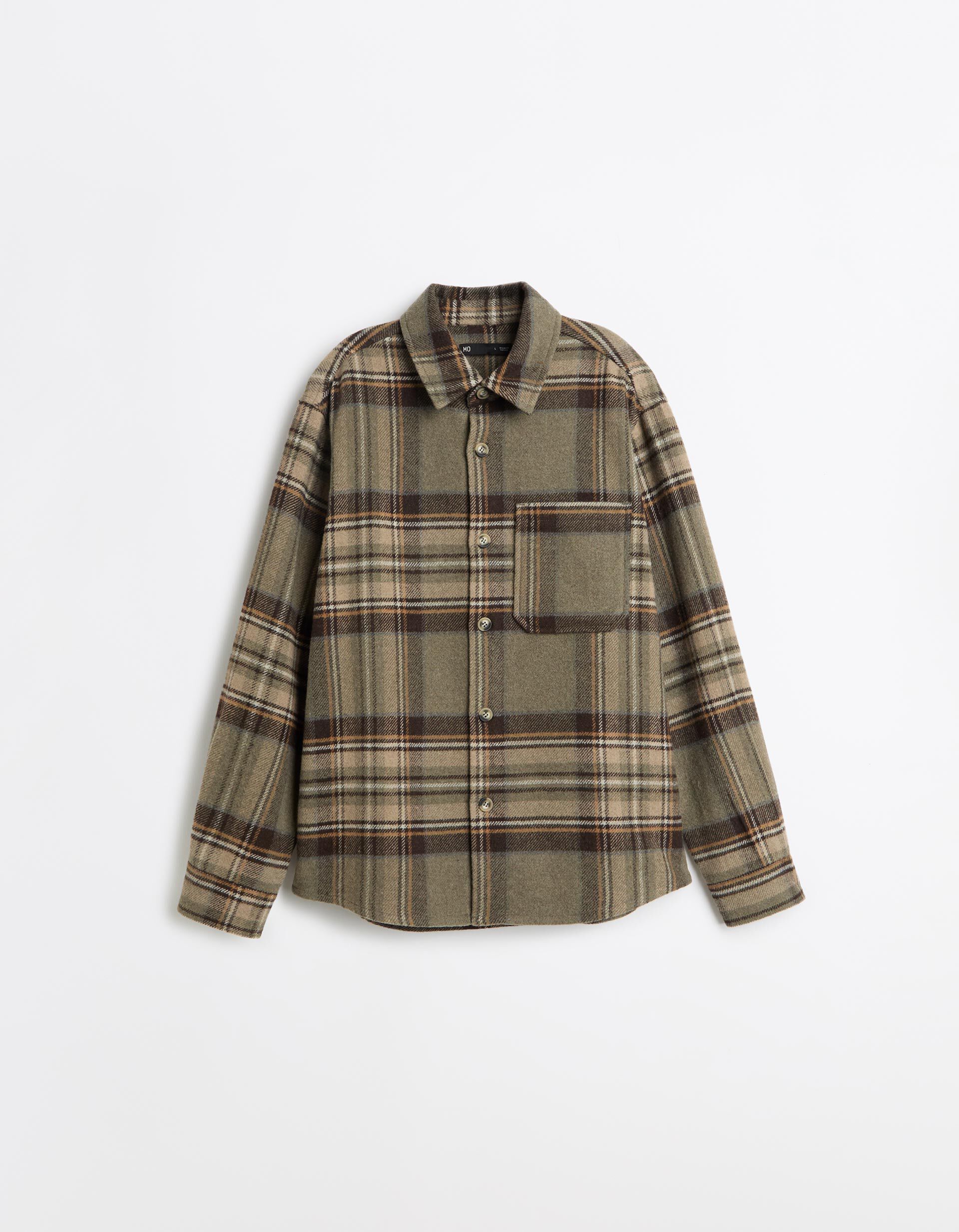 Comprar Online Sobrecamisa Em Xadrez, Homem, Verde Escuro