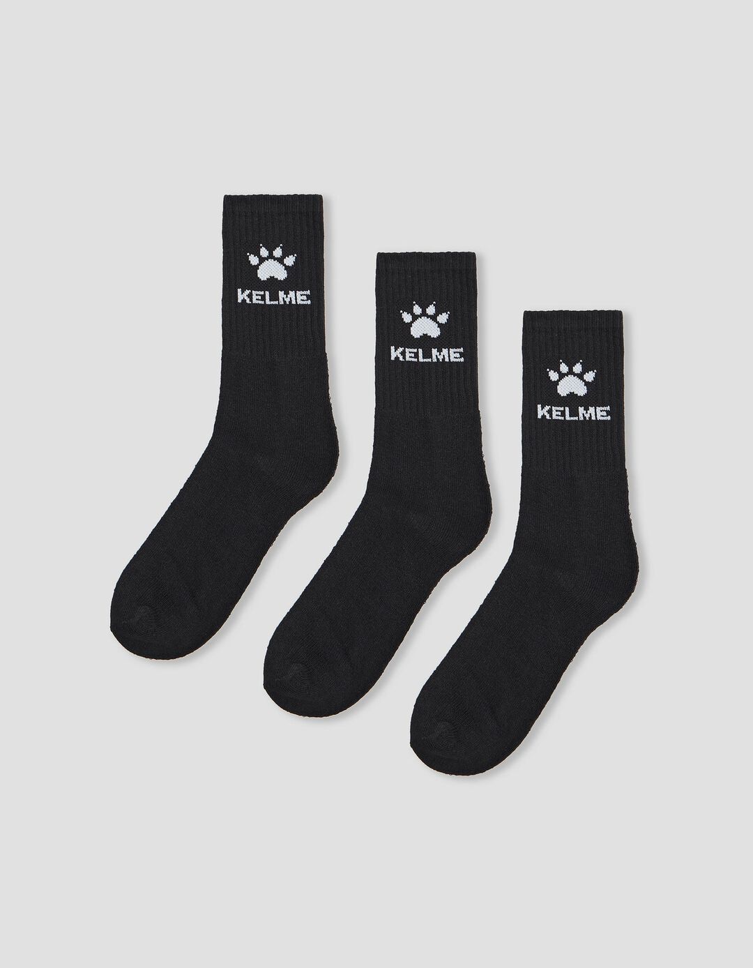 3 'Kelme' Sports Socks Pairs Pack, Men, Black
