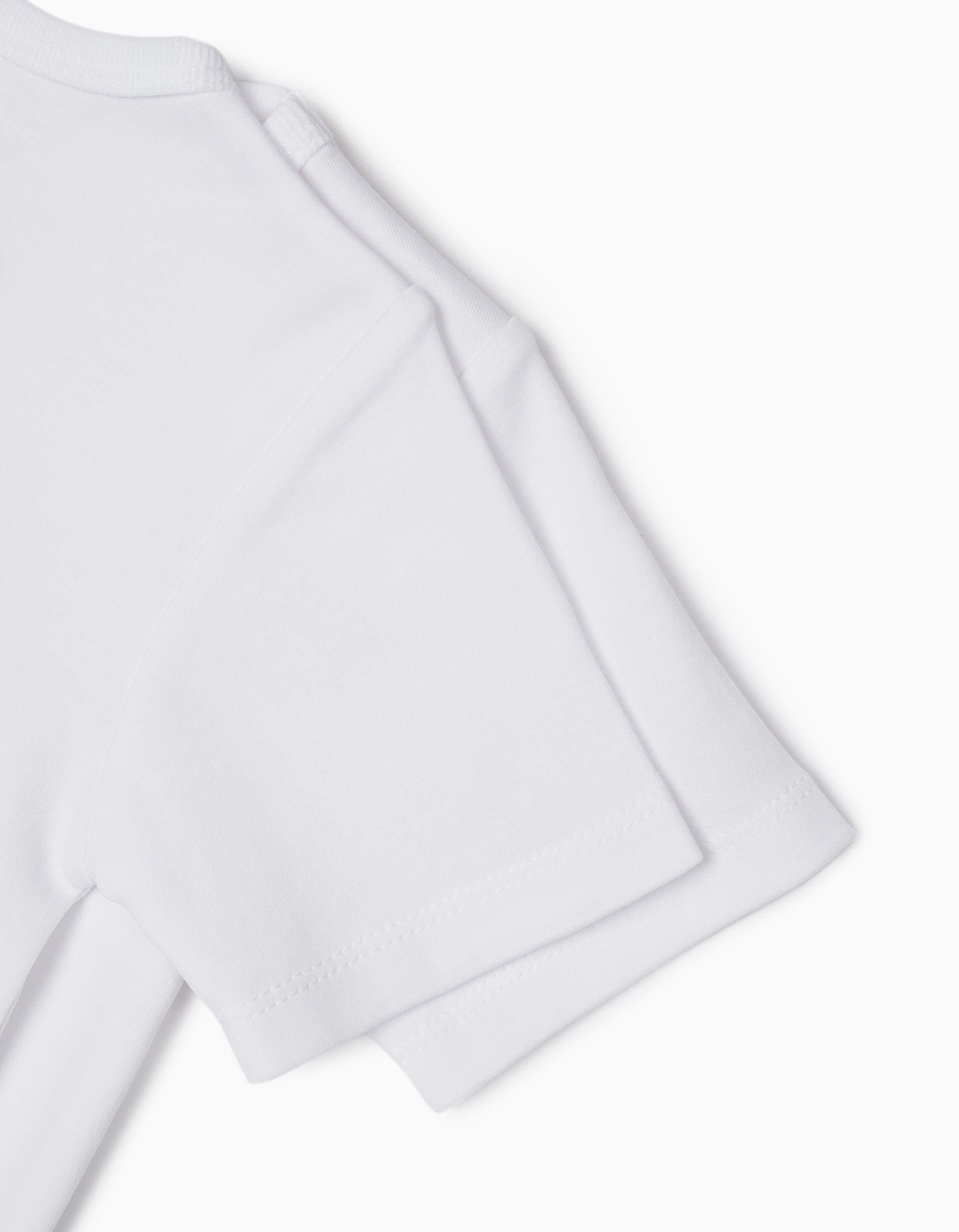 Comprar Online 2 Underwear Short Sleeve T-shirts, Boys, White