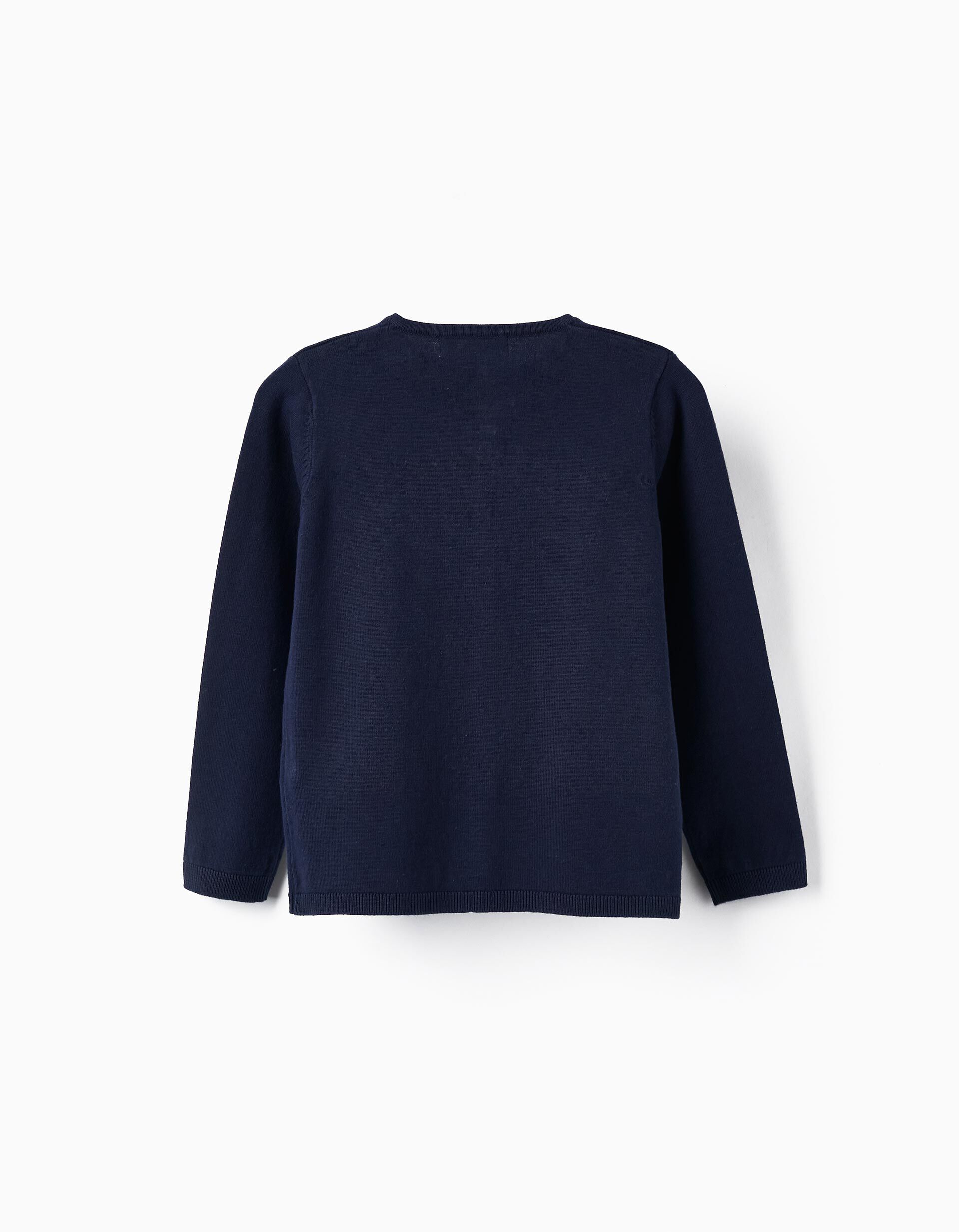 Comprar Online Cardigan in Cotton for Girls, Dark Blue