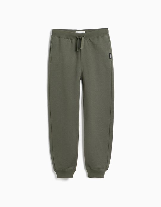 Comprar Online Cal&ccedil;as Jogger De Felpa, Menino, Verde Escuro