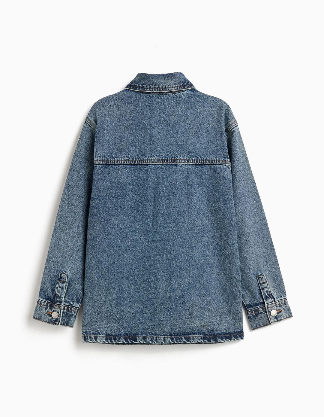 Sobrecamisa de Ganga, Menino, Azul Claro