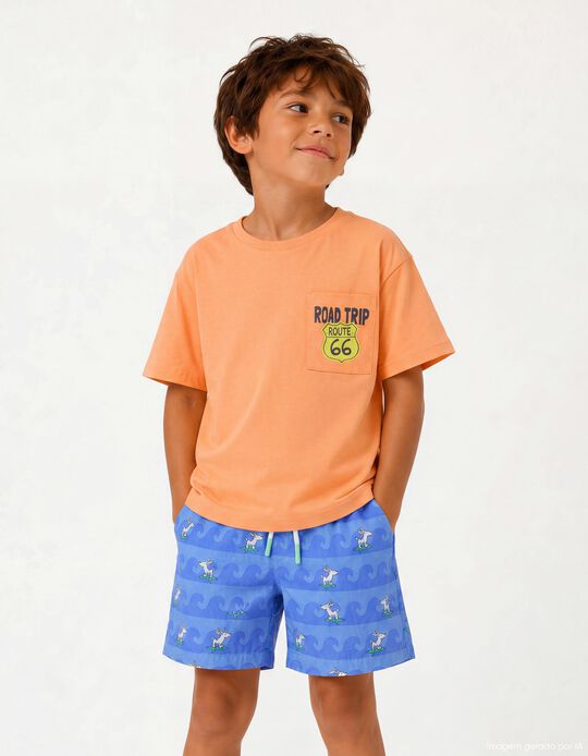 Comprar Online T-shirt, Menino, Laranja Claro
