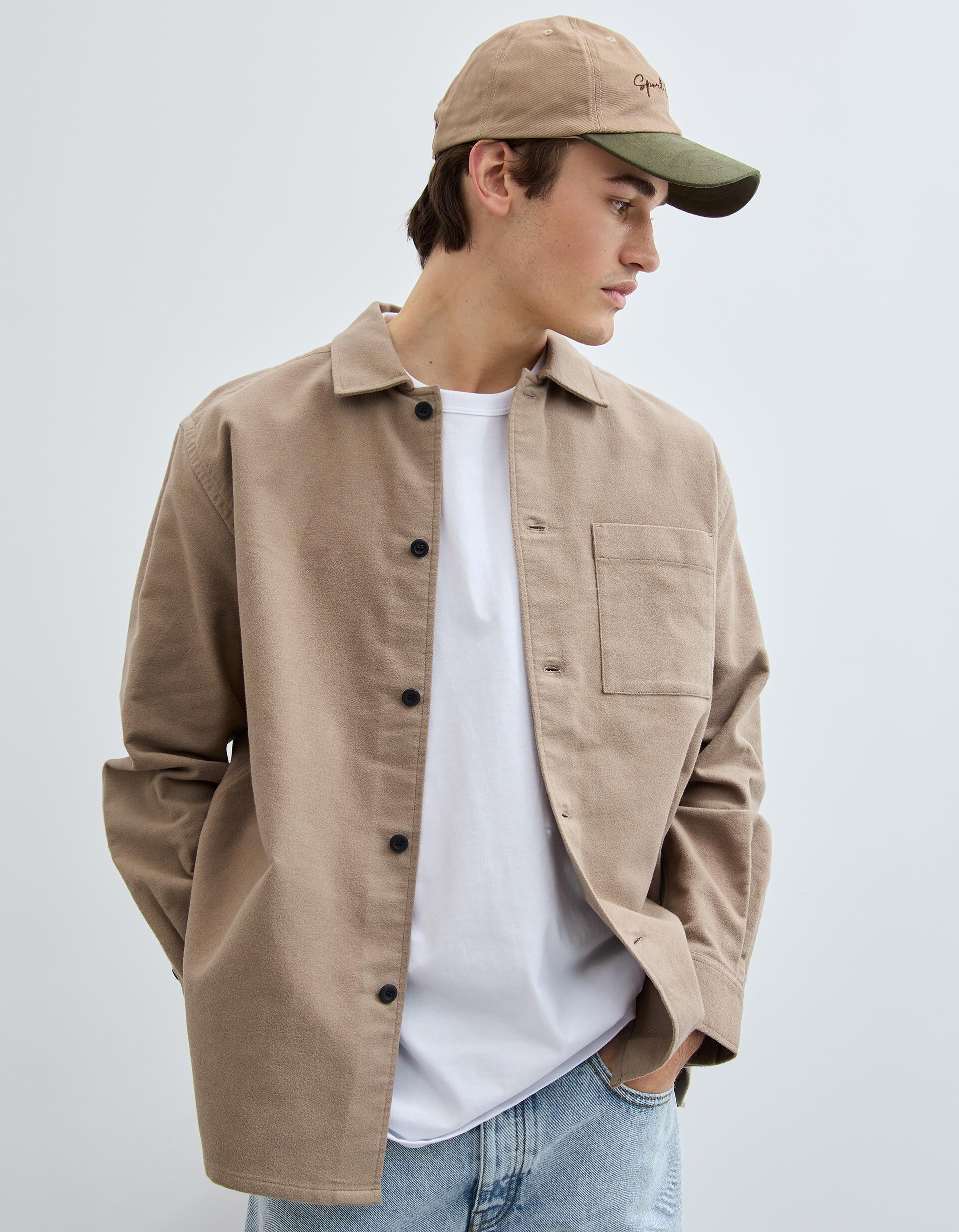 Comprar Online Sobrecamisa, Homem, Castanho