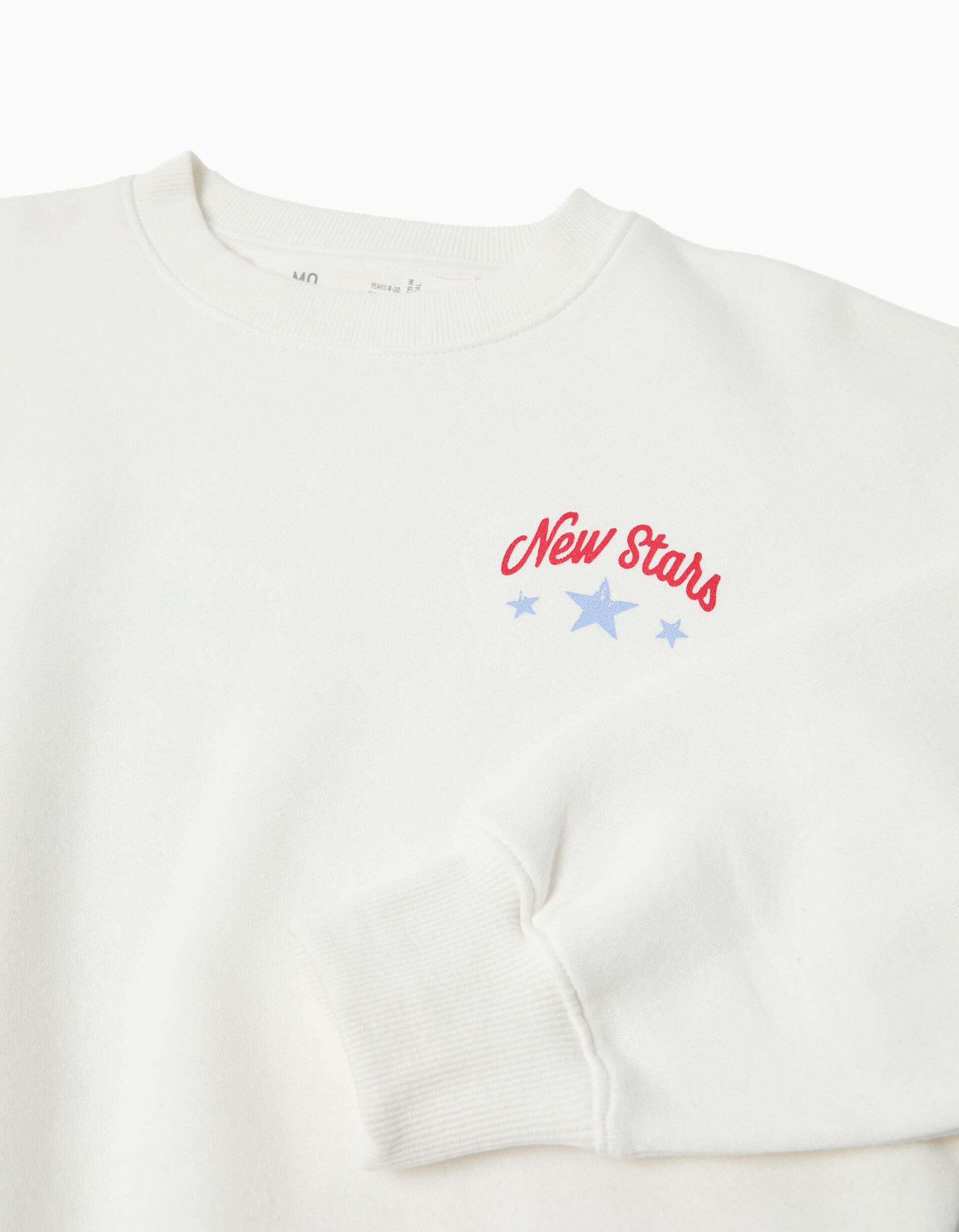 Comprar Online Sweatshirt de Felpa, Menina, Branco