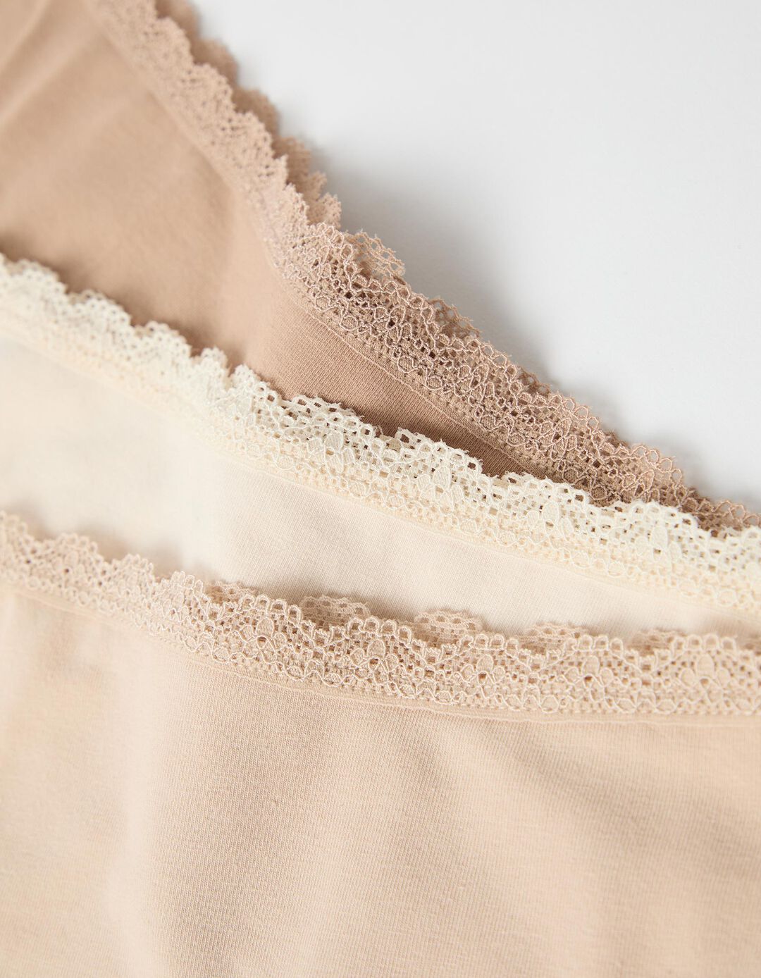 Pack 3 Cuecas 'Brief', Mulher, Bege