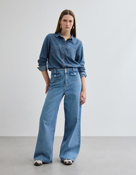 Comprar Online Cal&ccedil;as de Ganga, Mulher, Azul