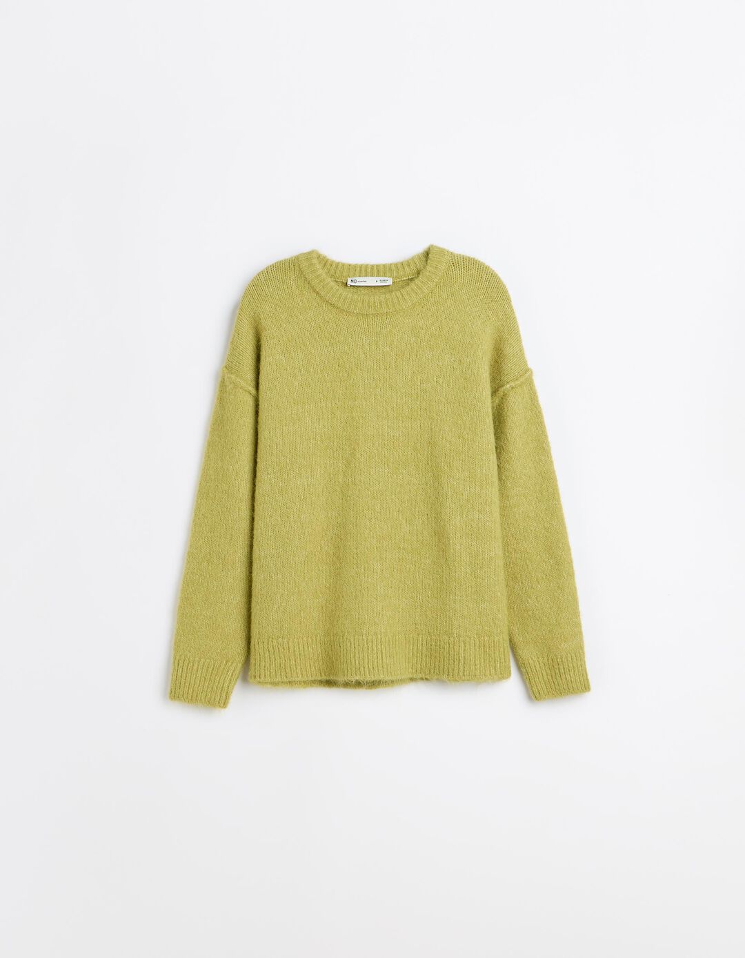 Camisola Efeito Mohair, Mulher, Verde