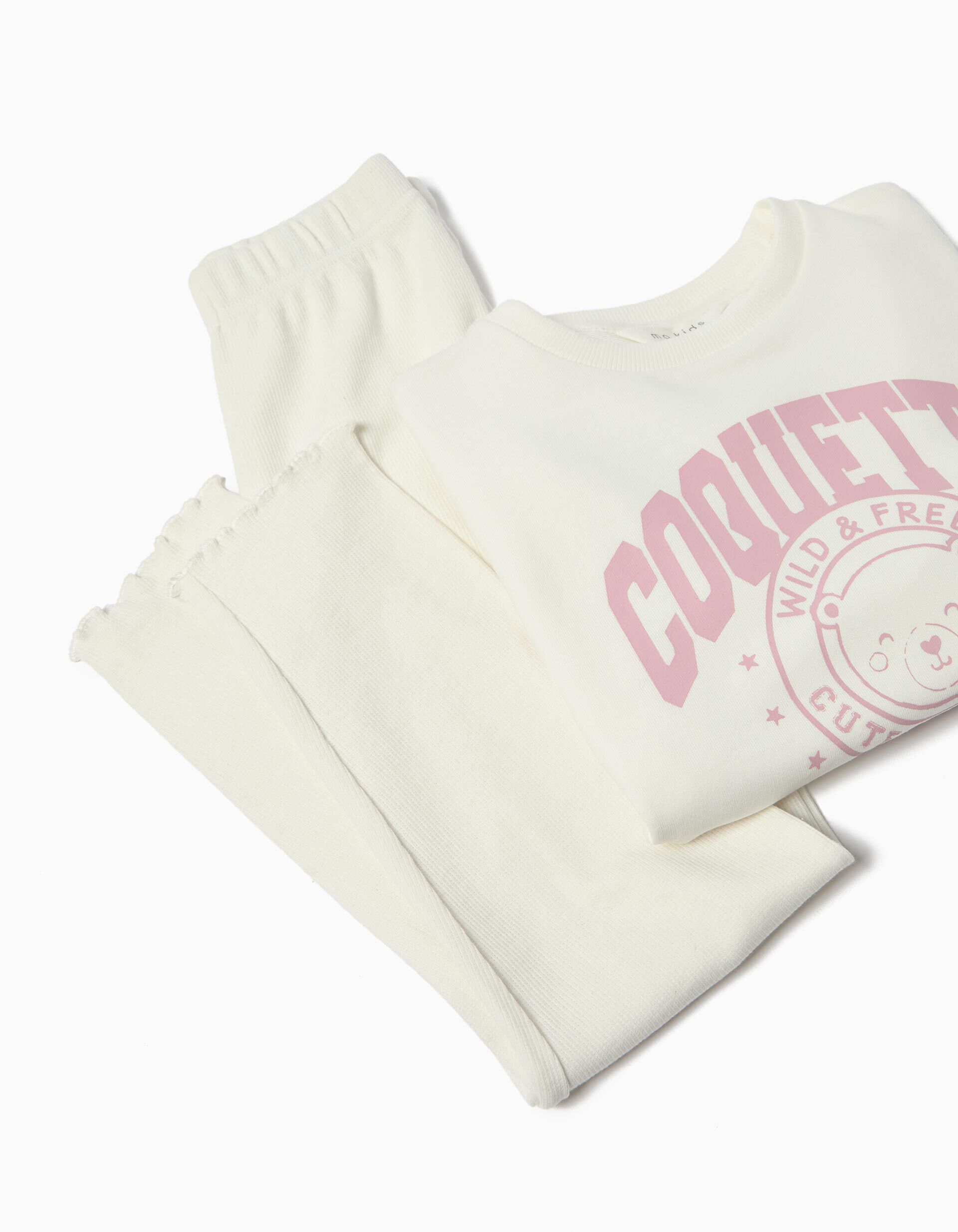 Comprar Online Conjunto Sweatshirt e Leggings, Menina, Branco