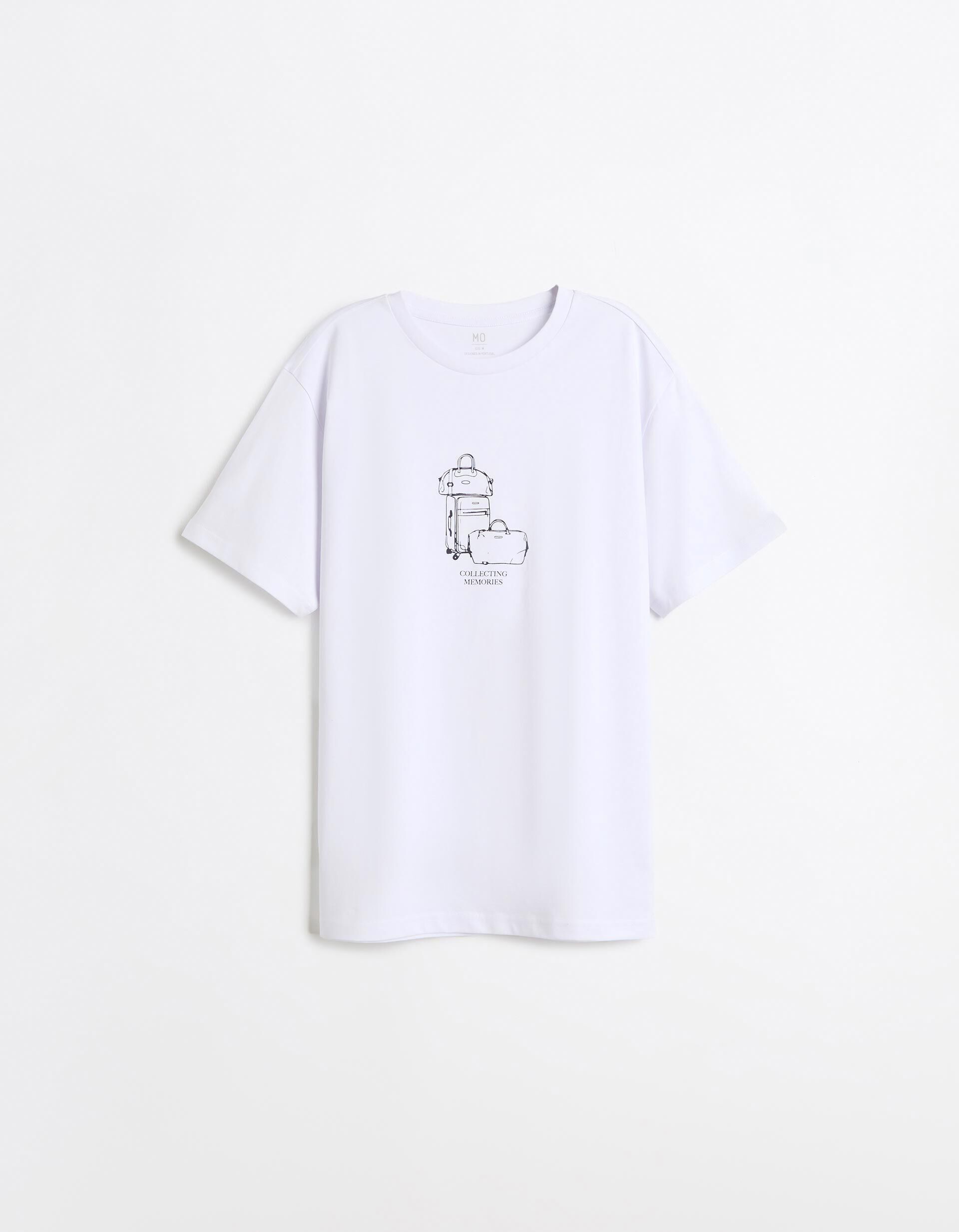 Comprar Online T-shirt Jersey Estampada, Homem, Branco