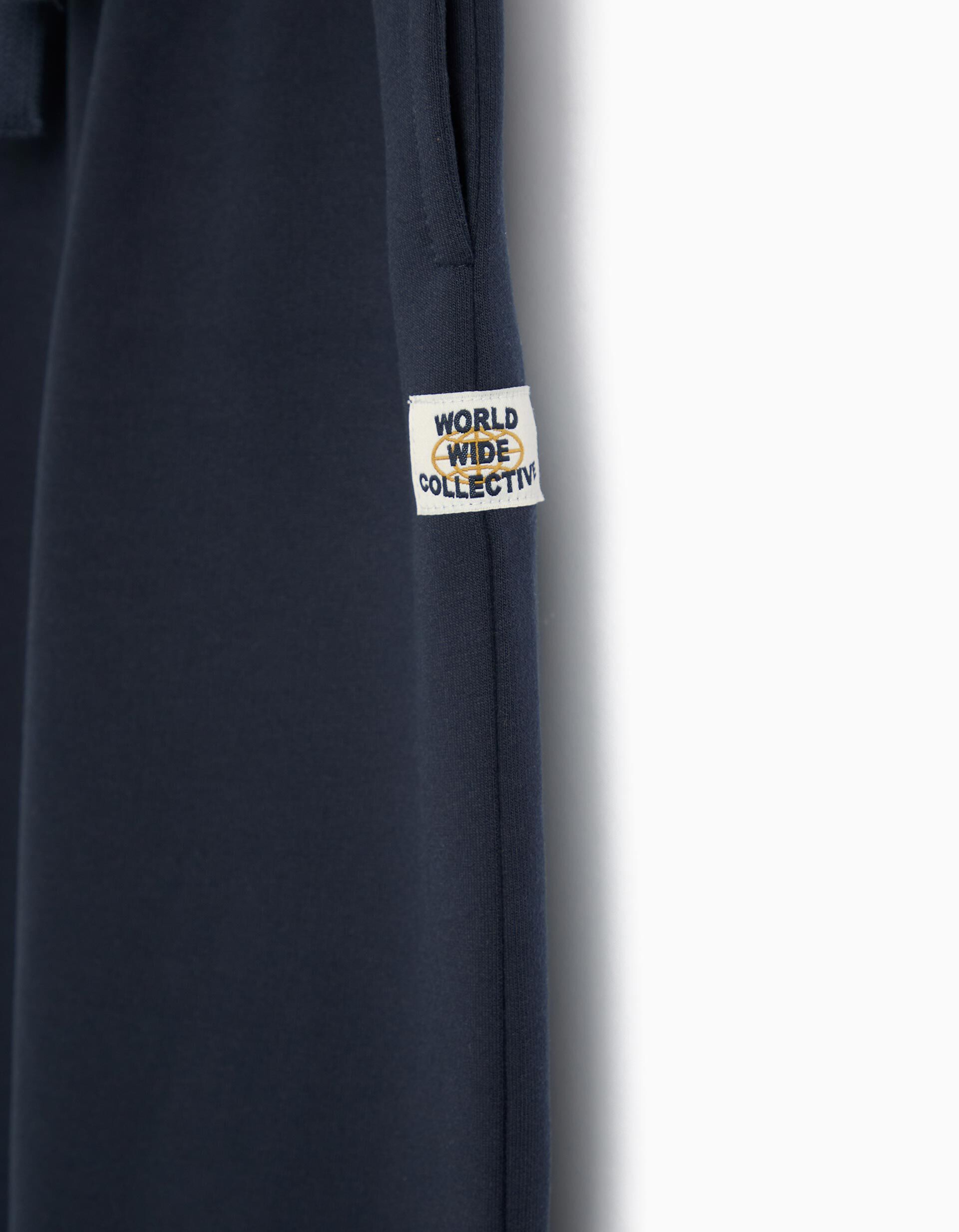 Comprar Online Cal&ccedil;as Jogger De Felpa, Menino, Azul Escuro