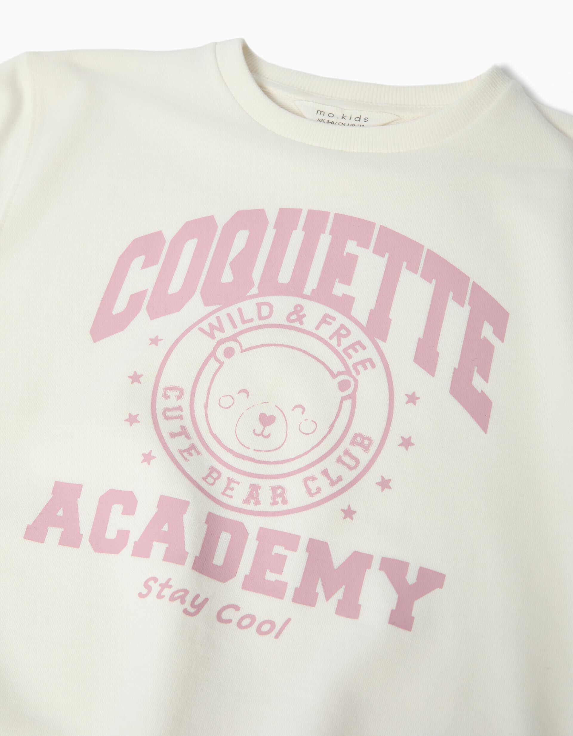 Comprar Online Conjunto Sweatshirt e Leggings, Menina, Branco