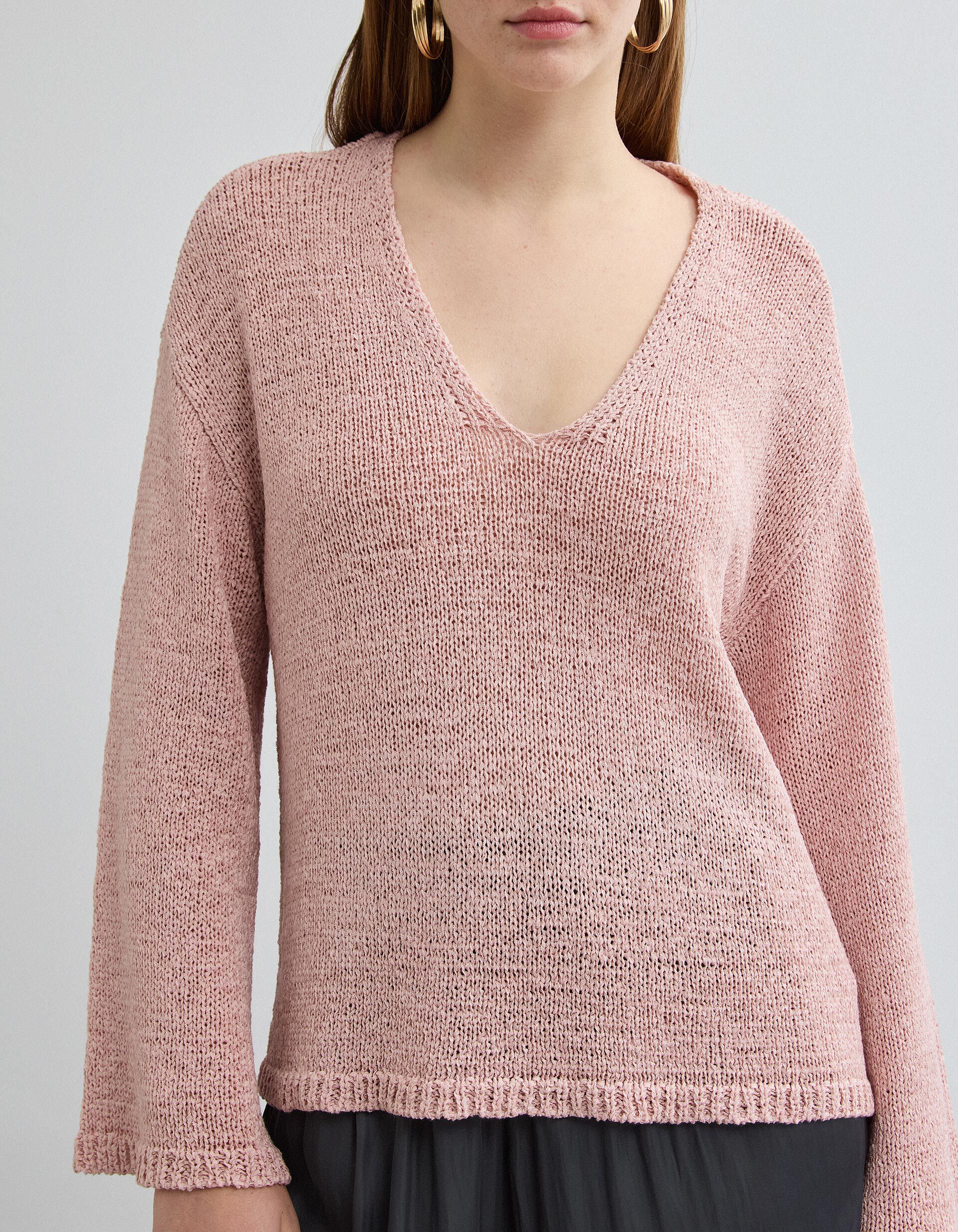 Comprar Online Camisola de Malha, Mulher, Rosa Claro