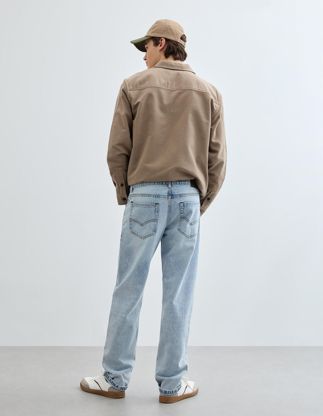 Cal&ccedil;as de Ganga 'Straight Fit', Homem, Azul Claro