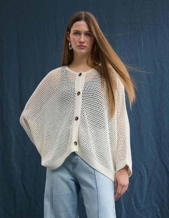 Comprar Online Casaco de Malha, Mulher, Cru