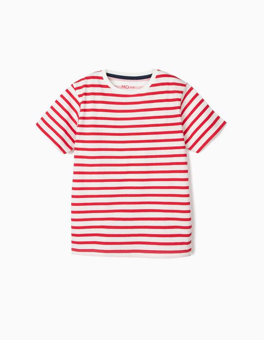 T-shirt às riscas