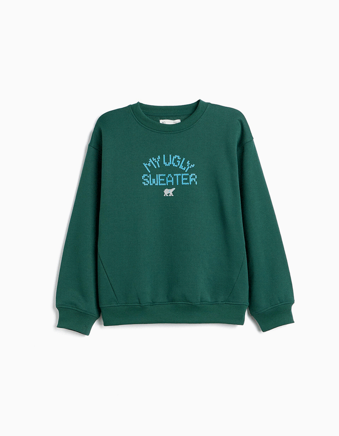 Sweatshirt Cardada, Menino, Verde Escuro