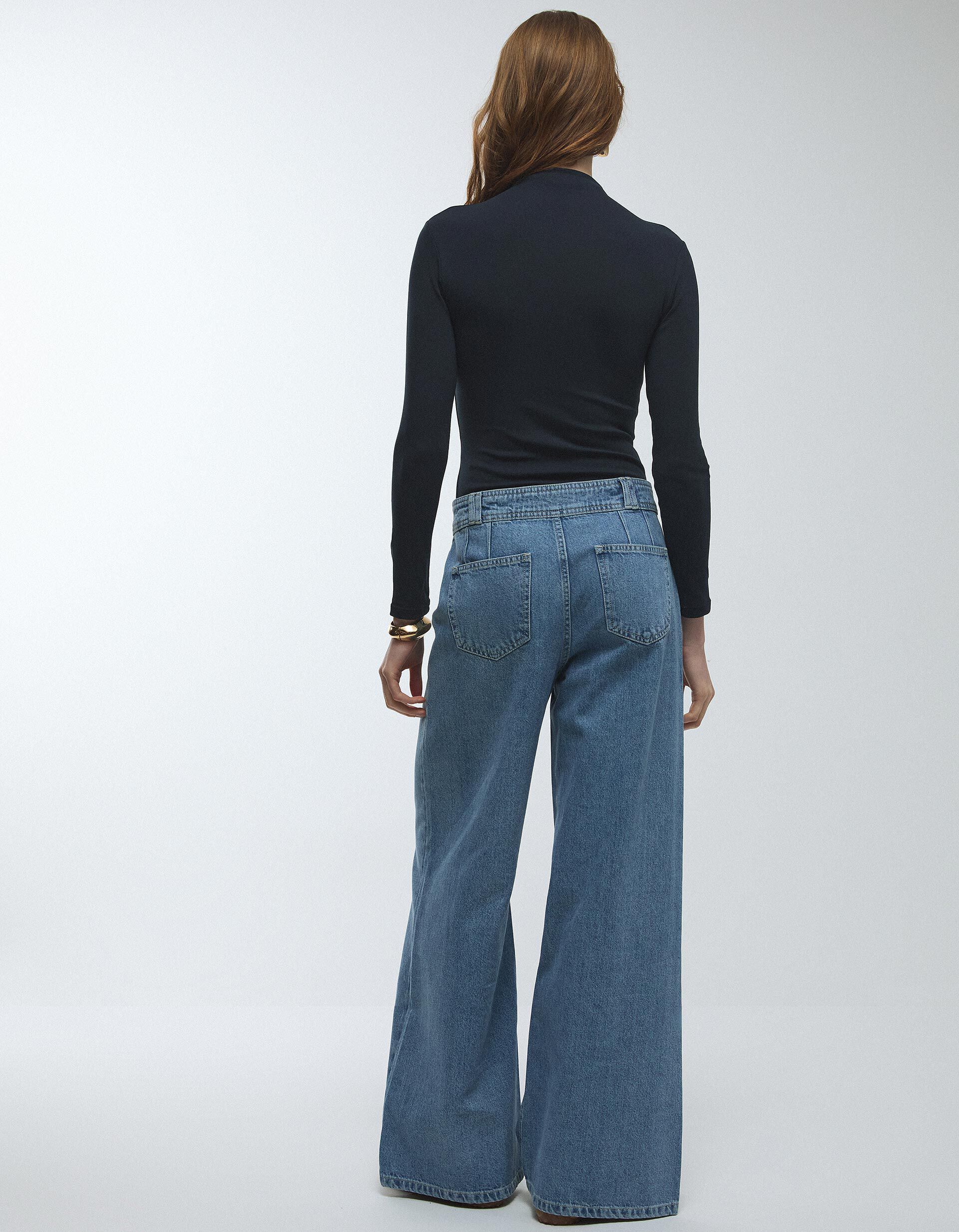 Comprar Online Body de Manga Comprida, Mulher, Azul Escuro