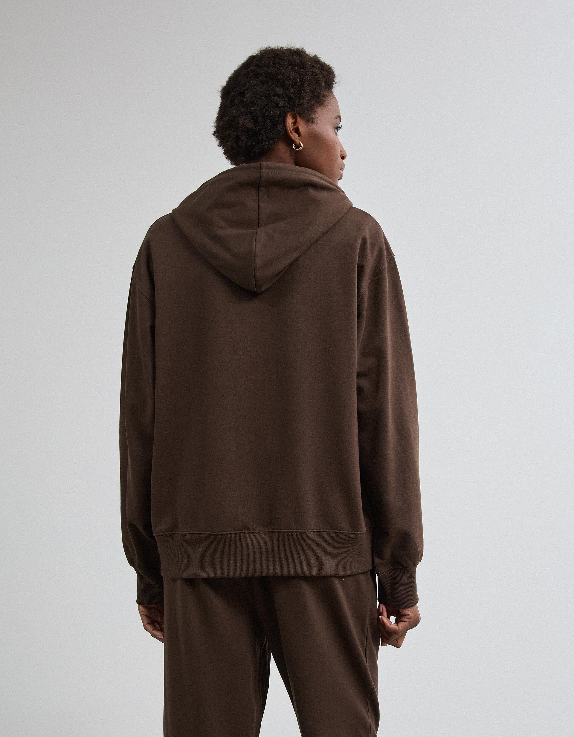 Comprar Online Sweatshirt Com Capuz, Mulher, Castanho Escuro