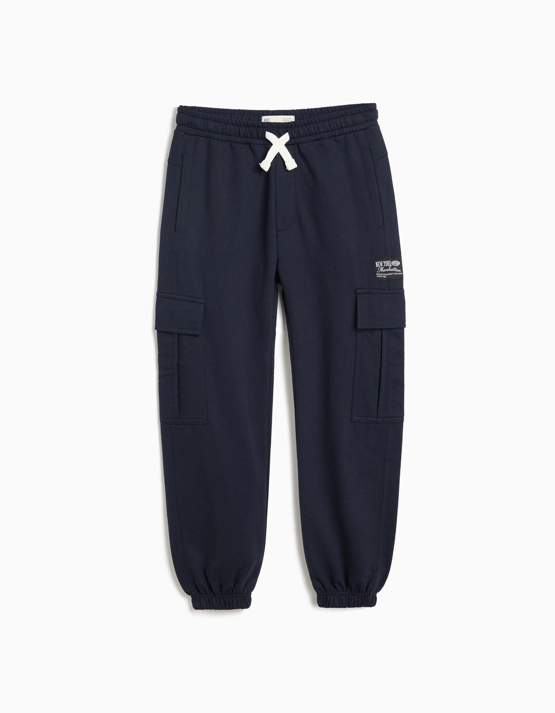 Cal&ccedil;as Jogger Em Felpa, Menino, Azul Escuro