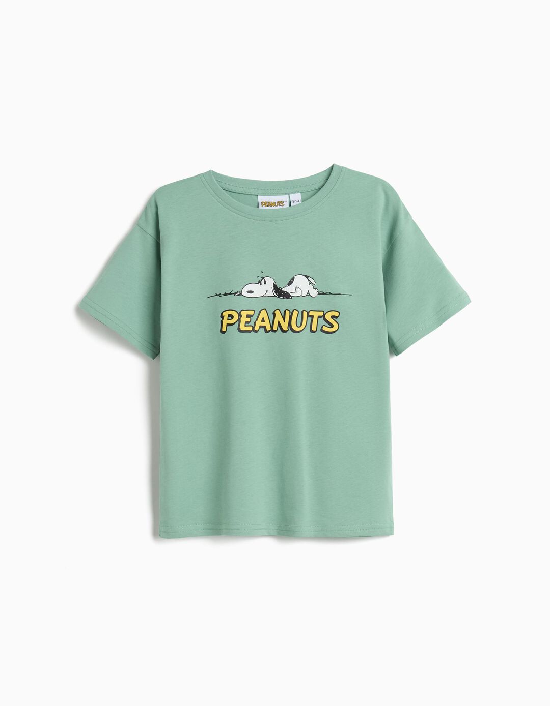 T-shirt 'Snoopy', Menino, Verde Claro