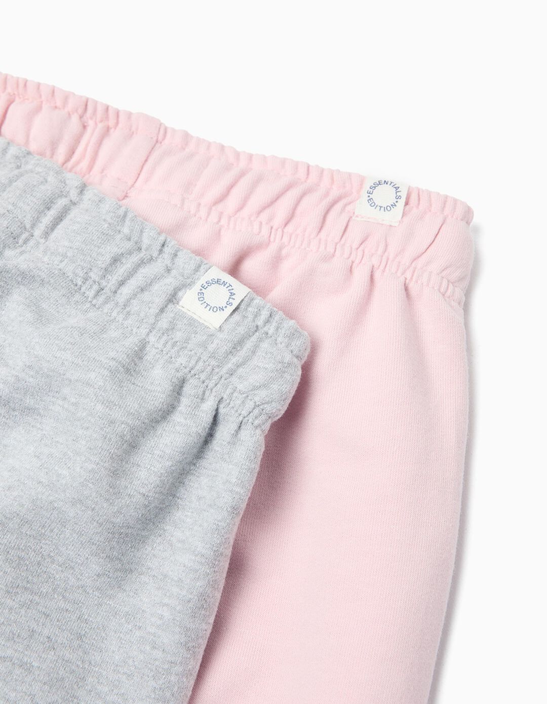 Pack 2 Joggers de Felpa, Menina, Rosa Claro