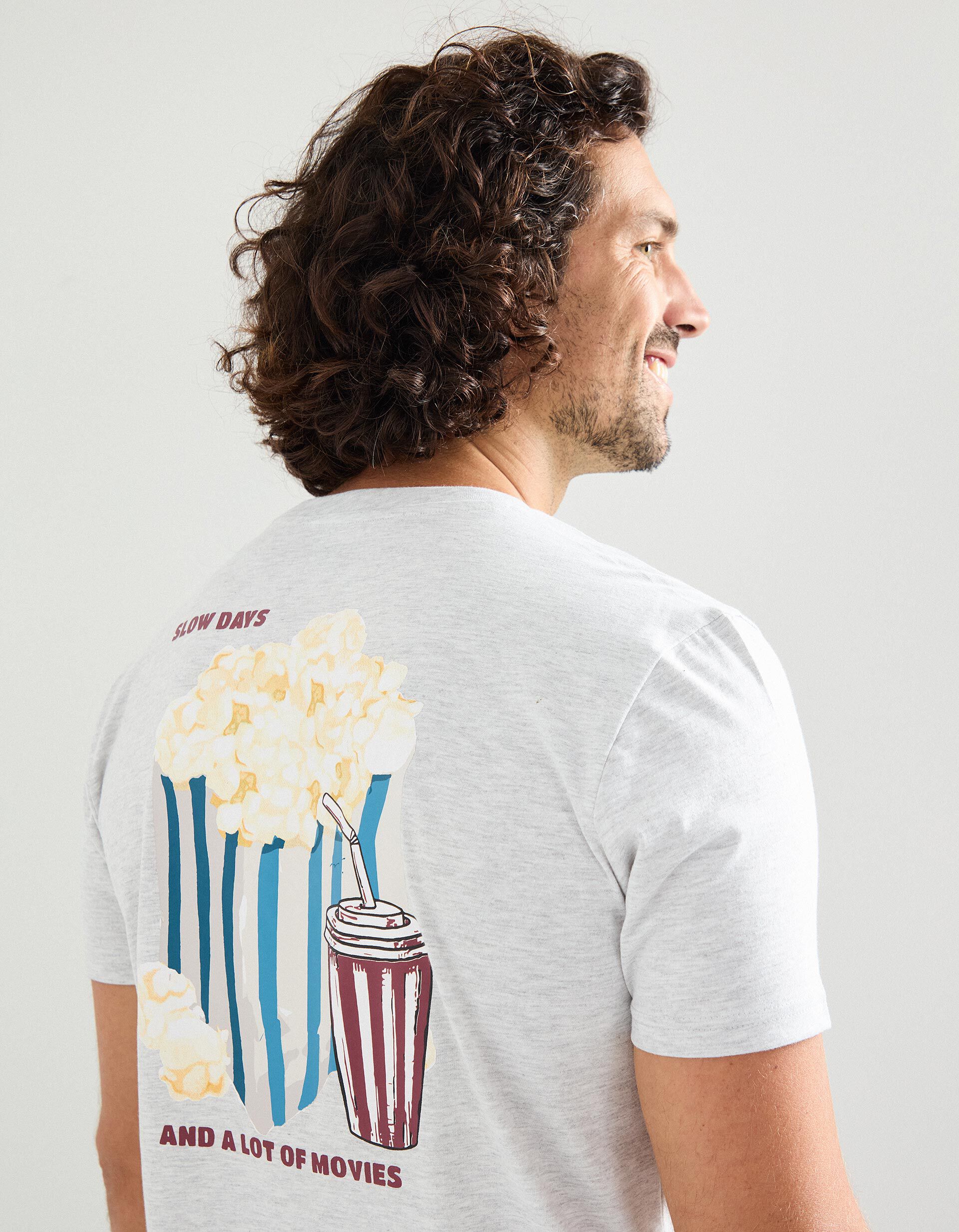 Comprar Online T-shirt Print, Homem, Cinzento Claro