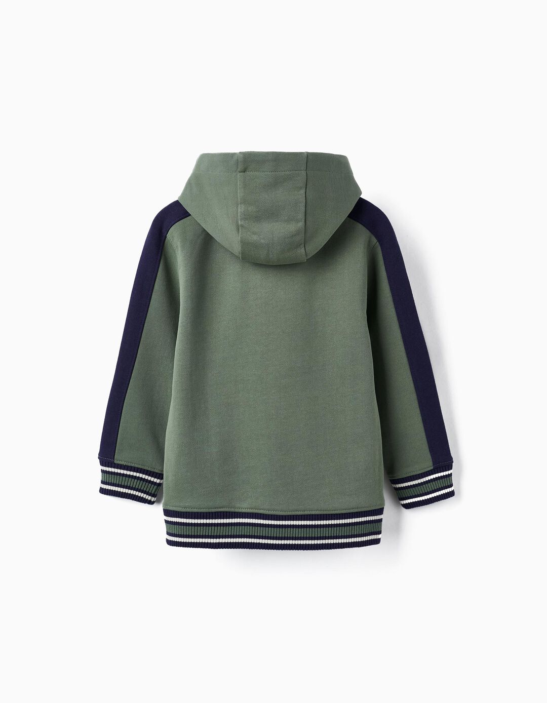 Hooded Cotton Jumper for Boys, Green