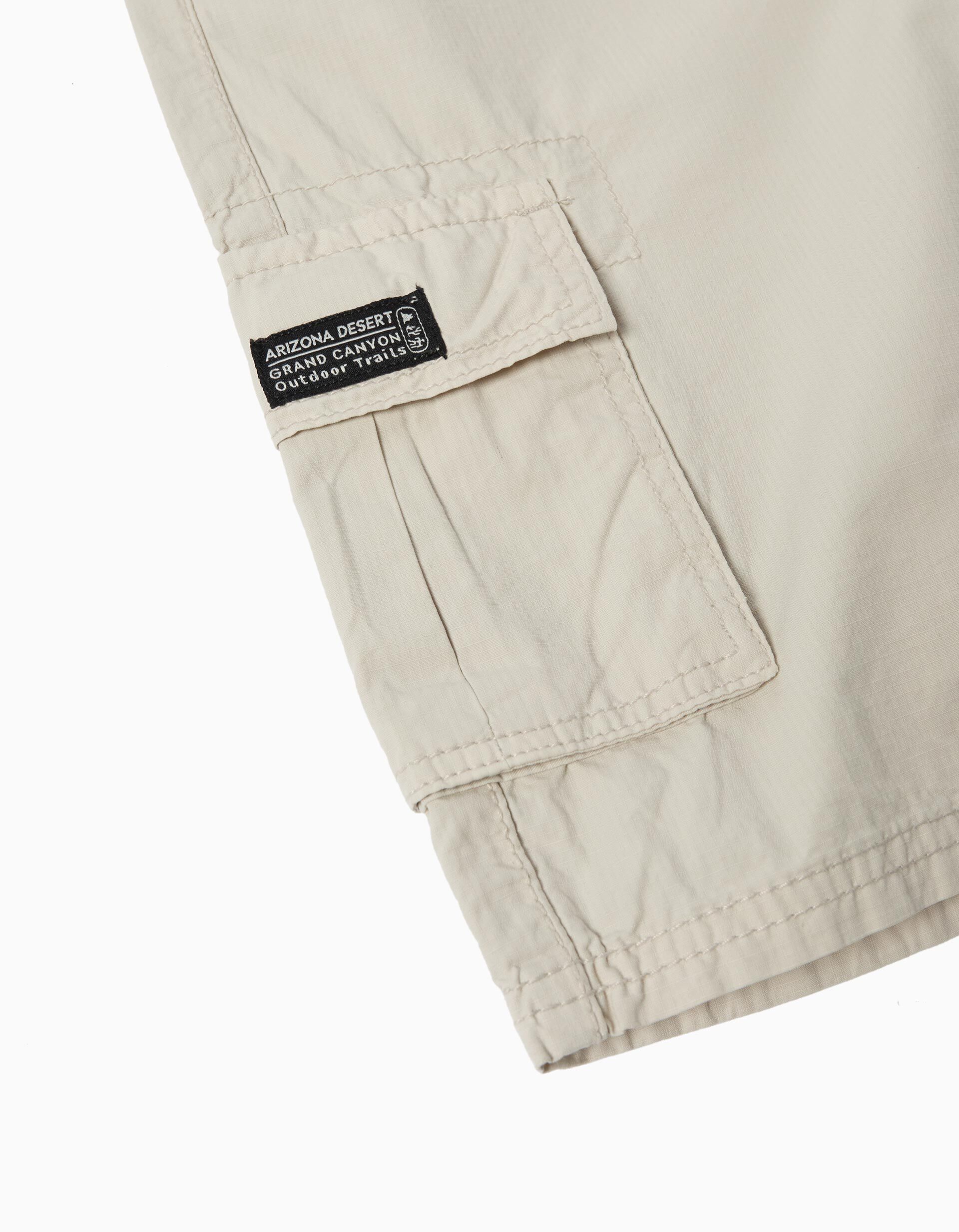 Comprar Online Cal&ccedil;&otilde;es Cargo, Menino, Cinzento Claro