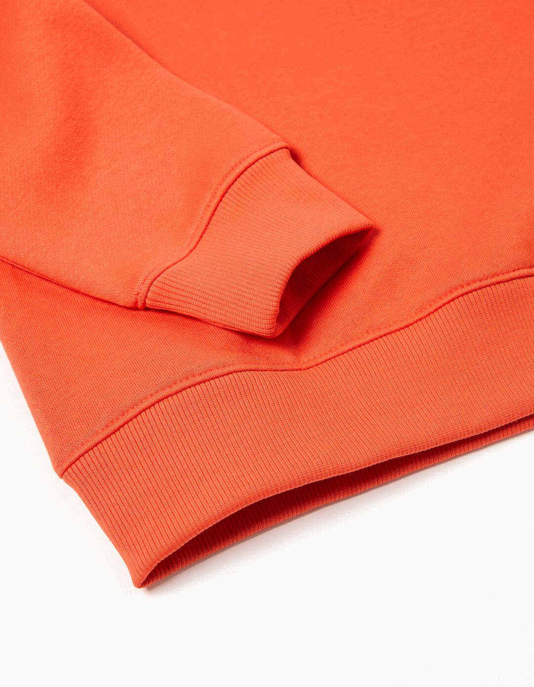 Sweatshirt de Felpa, Menino, Laranja Escuro