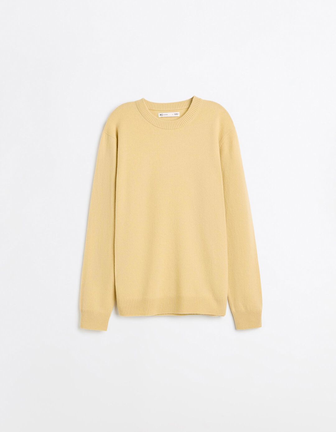 Camisola Com Mistura De L&atilde;, Homem, Amarelo