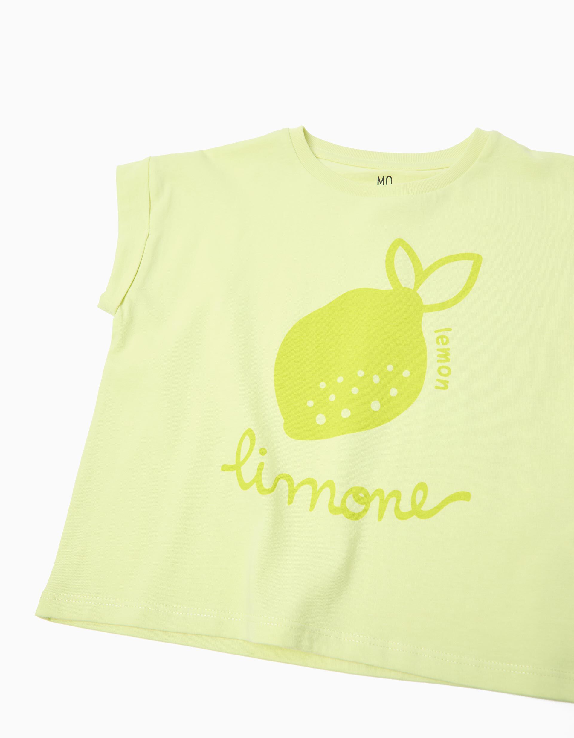 Comprar Online T-shirt Estampada, Menina, Amarelo Claro