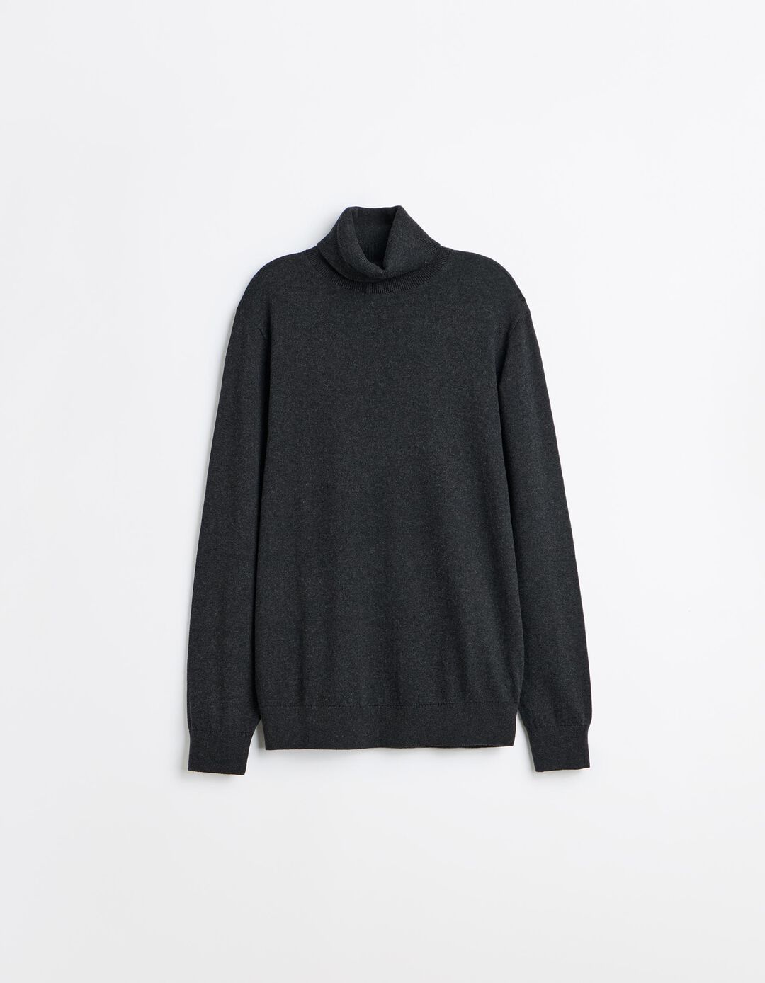 Camisola Com Caxemira, Homem, Cinzento Escuro