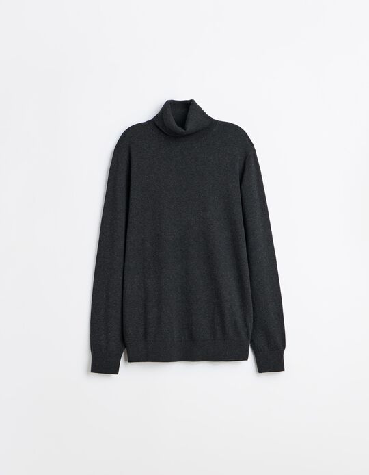Comprar Online Camisola Com Caxemira, Homem, Cinzento Escuro