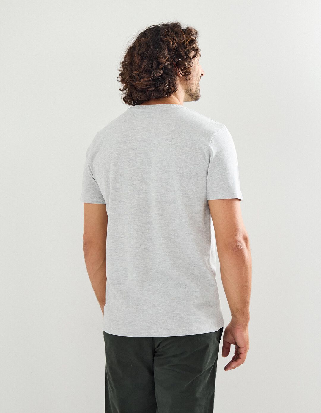 T-shirt, Homem, Cinzento Claro