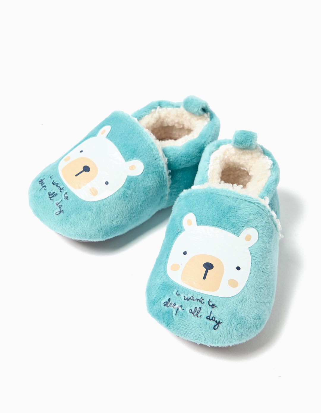 Pantufas, Menina, Azul Claro