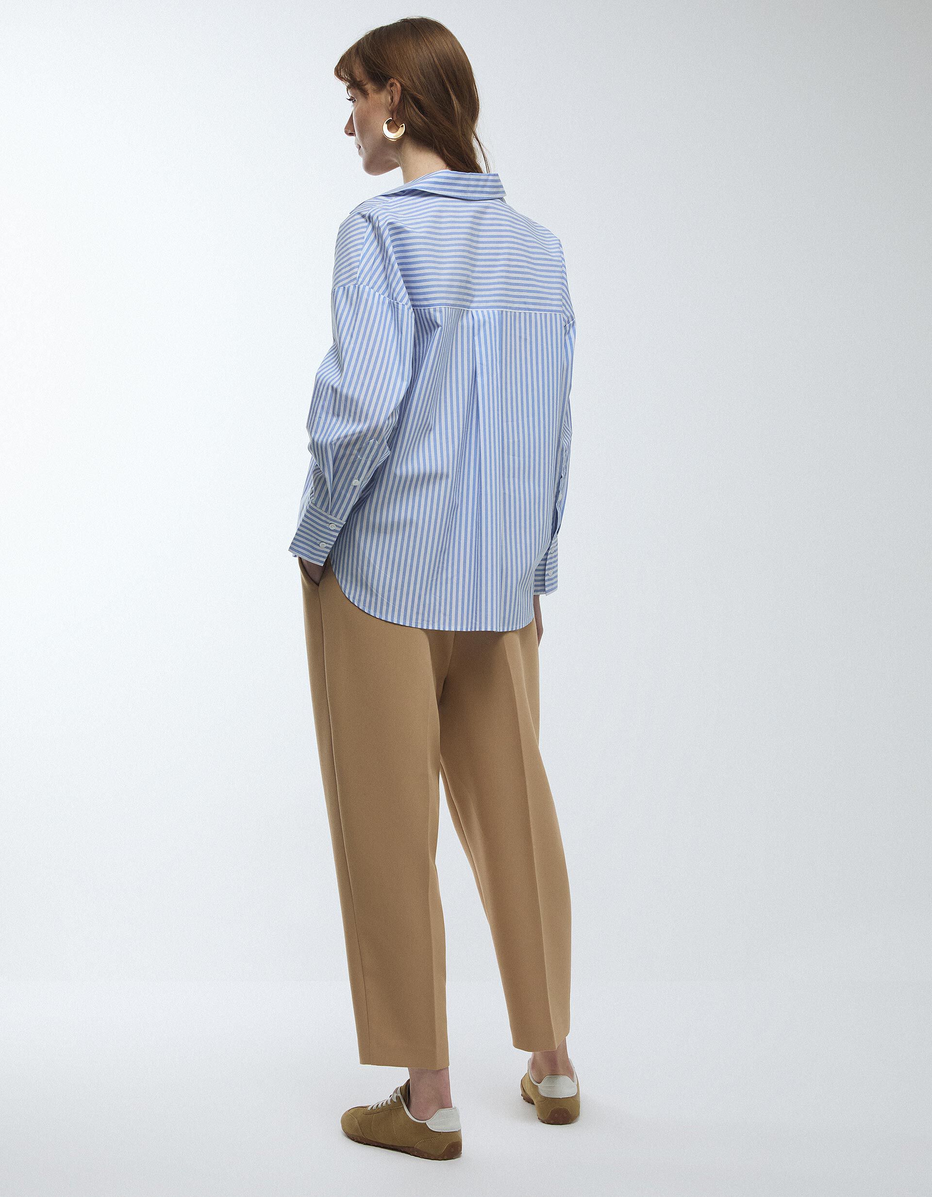 Comprar Online Camisa &agrave;s Riscas, Mulher, Branco