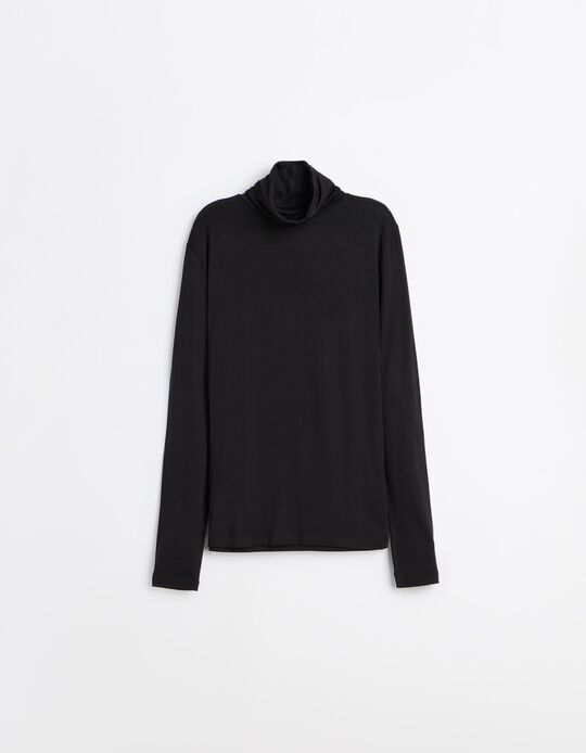 Comprar Online Camisola De Gola Alta, Mulher, Preto