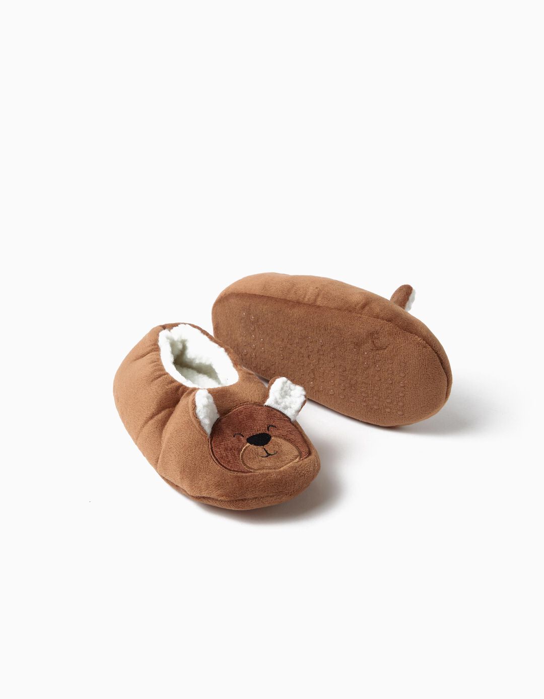 Pantufas Urso, Menina, Castanho