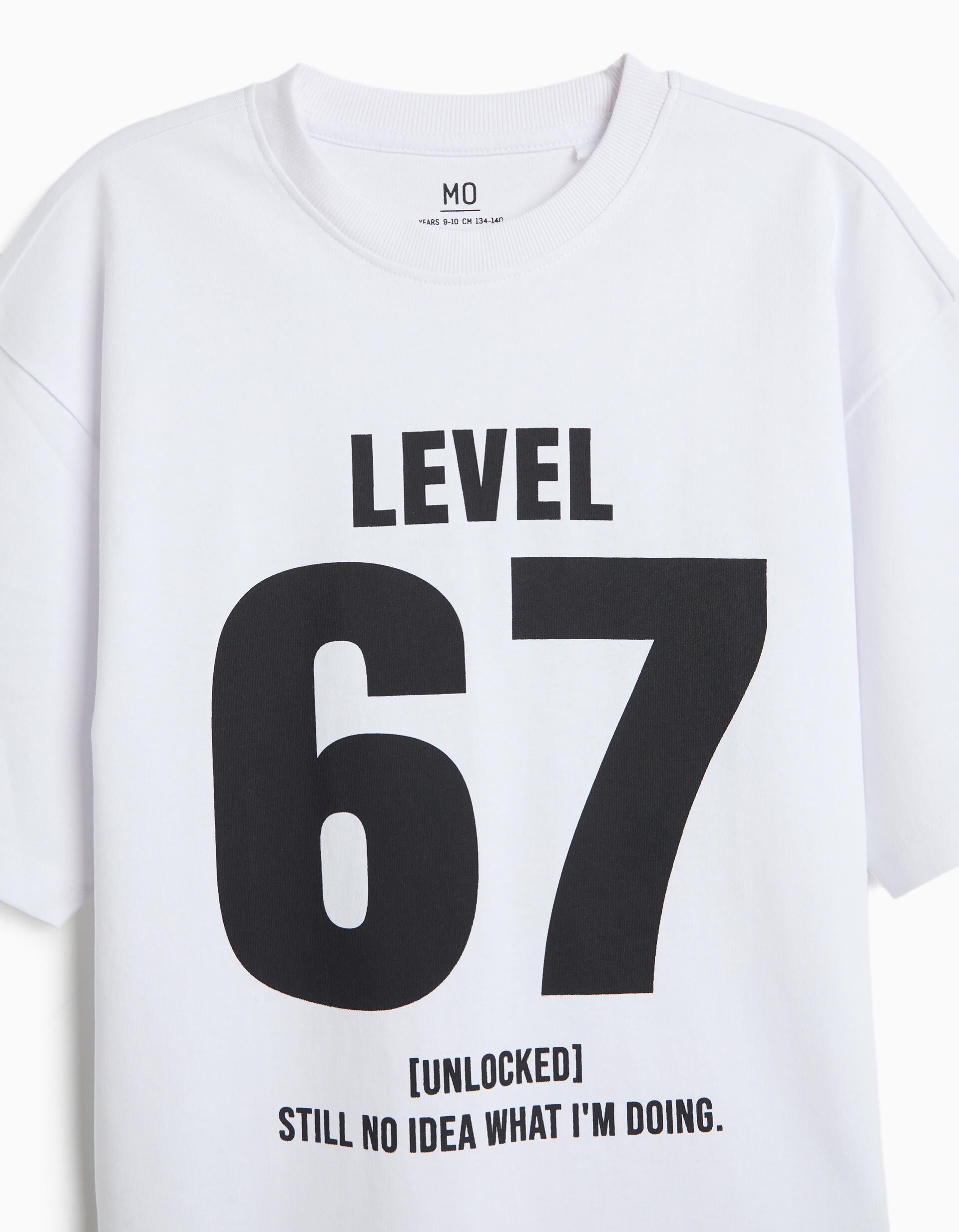Comprar Online T-shirt Estampada 'Loose Fit', Menino, Branco