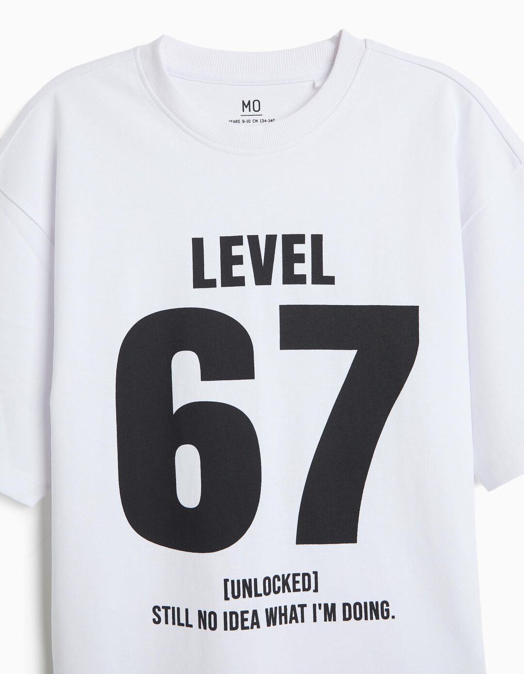 T-shirt Estampada 'Loose Fit', Menino, Branco