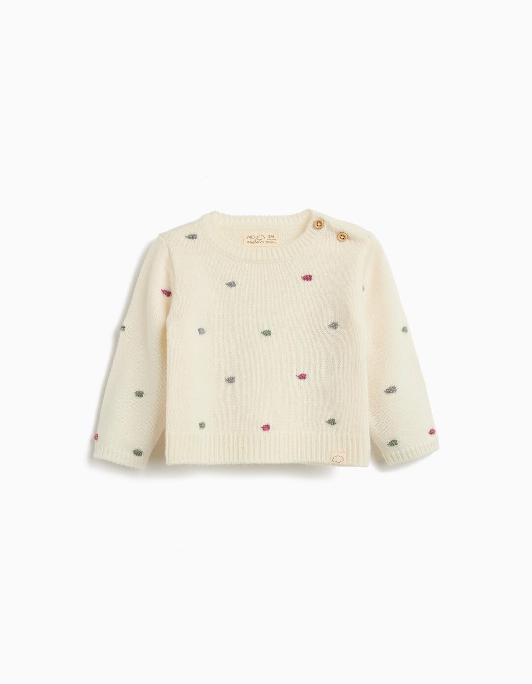 Camisola de Malha, Recém-Nascido, Branco